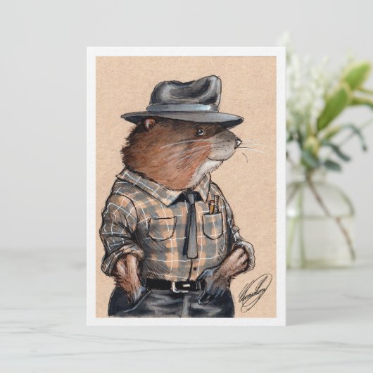 Dieren van Big Rock: E. Muskrat (Staand voorkant)