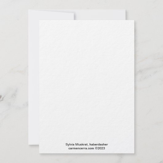 Dieren van Big Rock: Sylvia Muskrat (Achterkant)