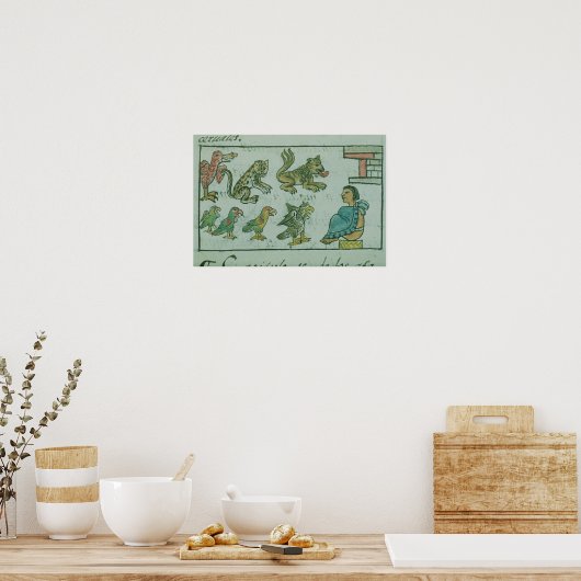 Dieren van de Aztec Emperor Poster (Keuken)