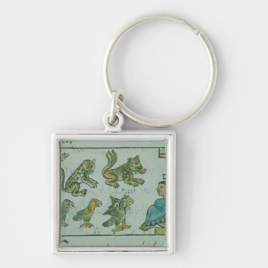 Dieren van de Aztec Emperor Sleutelhanger (Voorkant)