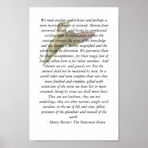 Dieren van de buitenste kamer poster