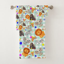 Dieren van de Jungle Bad Handdoek