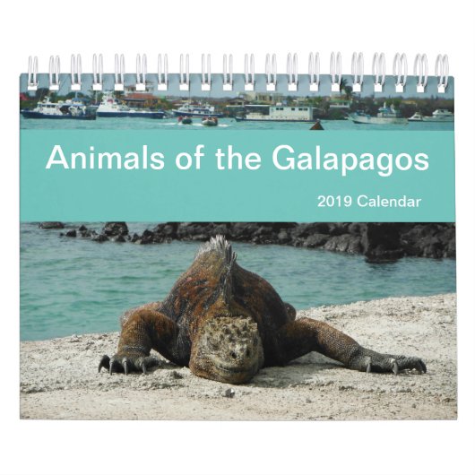 Dieren van de kalender Galapagos 2019 (Hoes)