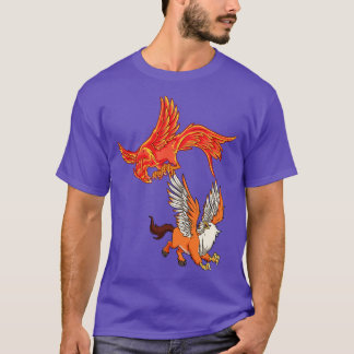 Dieren van de mythologie Phoenix vs Hippogryph T-shirt