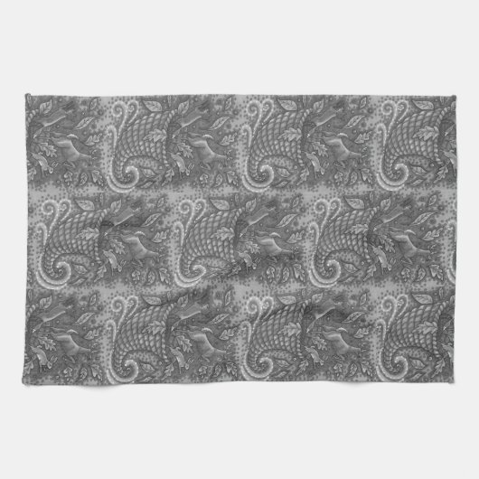 DIEREN VAN DE natuur, WILDLIFE CORNUCOPIA TOWEL Theedoek (Horizontaal)