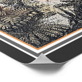 Dieren van de Prehistorische Wereld ca. jaren twin Poster (Hoek)