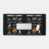 Dieren Van De Wereld Cadeau Grappige Zeldzame Dier Bureaumat (Keyboard & Muis)
