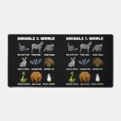 Dieren Van De Wereld Cadeau Grappige Zeldzame Dier Bureaumat (Voorkant)