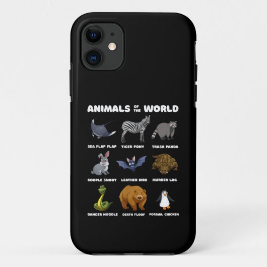 Dieren Van De Wereld Cadeau Grappige Zeldzame Dier Case-Mate iPhone Case (Achterkant)
