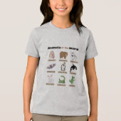Dieren van de Wereld - Grappig Alternatief Dier Na Tri-Blend Shirt (Voorkant)