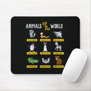 Dieren Van De Wereld Grappige Dieren Echte Namen Muismat