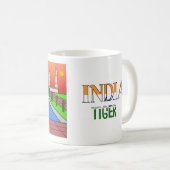 Dieren van de Wereld, India: Tijger Koffiemok (Voorkant rechts)