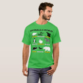 DIEREN VAN DE WERELD vrienden T-shirt (Voorkant volledig)