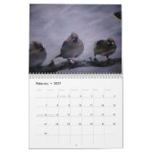 Dieren van geelsteen, op maat gedrukt kalender (Feb 2027)