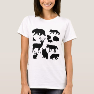 Dieren van het bos, wilde dieren t-shirt