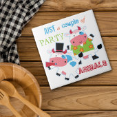 Dieren van koe tegeltje