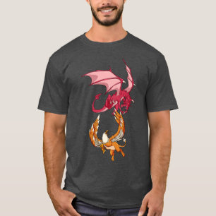 Dieren van mythologie draak vs griffin t-shirt