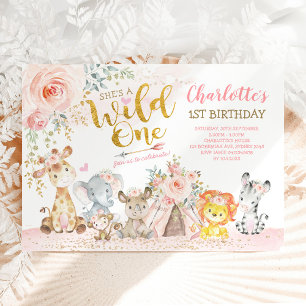 Dieren van Oerwouden van meisjes Wilde 11e verjaar Kaart