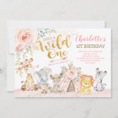 Dieren van Oerwouden van meisjes Wilde 11e verjaar Kaart (Voorkant)