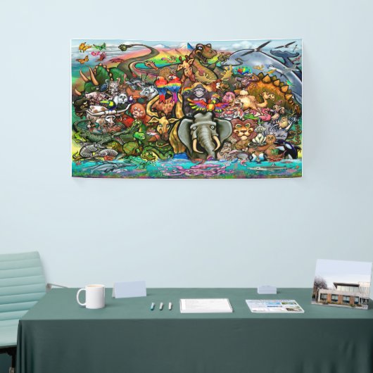 Dieren van Planet Earth Spandoek (Beurs)