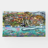 Dieren van Planet Earth Spandoek (Horizontaal)