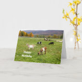 Dieren veresteren Vermont Foto van Birthday Kaart (Gele Bloem)