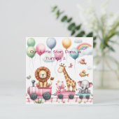 Dieren verjaardag Personaliseerbare kaart (Staand voorkant)