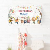 Dieren Verjaardagsfeest Spandoek (Insitu)