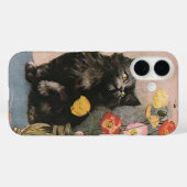 dieren, verkuilen Victoriaans keuken en bloemen Case-Mate iPhone Case (Achterkant (horizontaal))