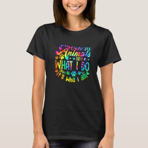 Dieren verzorgen is niet wat ik doe Adopteerde kat T-shirt