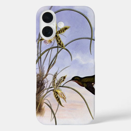 dieren, vogelbeestjes met orchidee Case-Mate iPhone case (Achterkant)