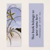 dieren, vogelbeestjes met orchidee mini visitekaartjes (Voorkant /achterkant)