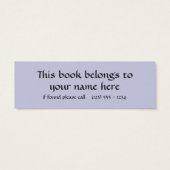 dieren, vogelbeestjes met orchidee mini visitekaartjes (Achterkant)