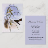 dieren, vogelbeestjes met orchidee visitekaartje (Voorkant / Achterkant)