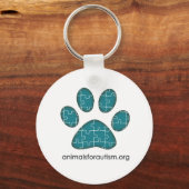 Dieren voor Autisme Logo Sleutelhanger (Voorkant)