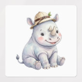 Dieren voor Babysafari Labels (Design 2)