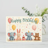 Dieren Vrienden in Feest Magie (Staand voorkant)