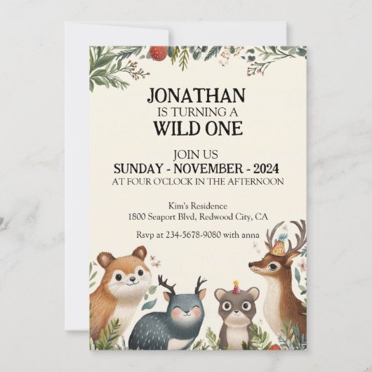 Dieren Vrienden Kaart (Voorkant)