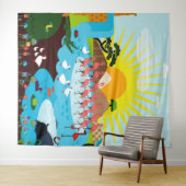 dieren wandkleed (In Situ (horizontaal))