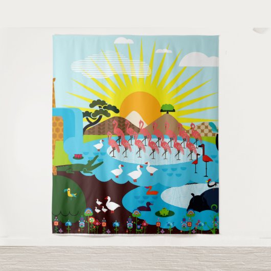 dieren wandkleed (Voorkant)