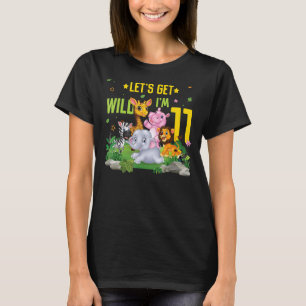 Dieren Wildlife 11e verjaardagsfeestje per dag op  T-shirt