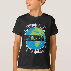 Dieren Wildlife Conservation Red ons huis Aarde T-shirt