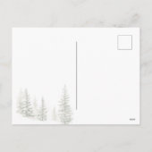 Dieren Winter Bos Kerstmis  Feestdagenkaart (Achterkant)