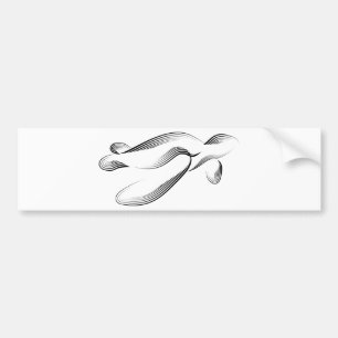 Dieren - Zeeen schildpad Bumpersticker