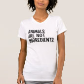 Dieren zijn geen ingrediënten t-shirt (Voorkant)