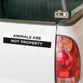 dieren zijn geen vegaan - eigendom bumpersticker (Op Truck)