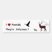 Dieren zijn heerlijk bumpersticker (Voorkant)