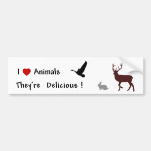 Dieren zijn heerlijk bumpersticker