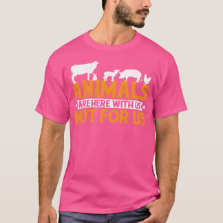 Dieren zijn hier bij ons, niet voor ons vintage t-shirt