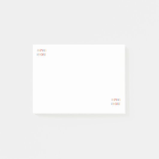 Dieren Zijn Mijn Favoriete Mensen Grappig Dierenli Post-it® Notes (Voorkant)